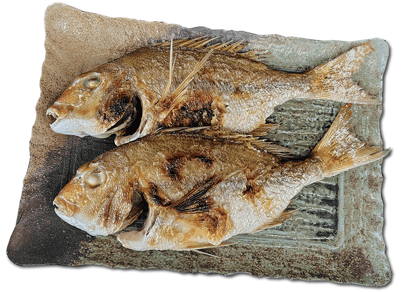 天然鯛　塩焼き